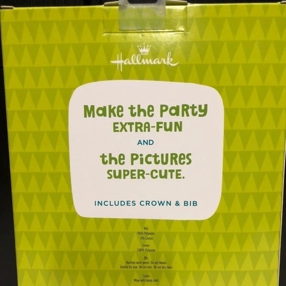 NEW Hallmark 2nd Birthday Crown Bib Set - Picture 3 of 3